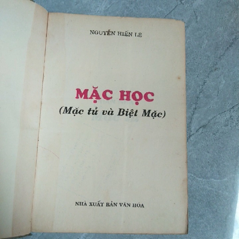 MẶC HỌC - Nguyễn Hiến Lễ 223698