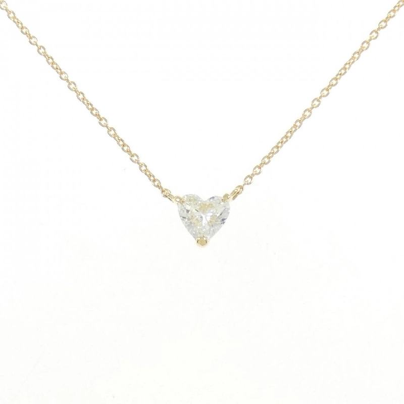 K18YG Dây chuyền kim cương 0.352CT H SI2 hình trái tim - Hàng hiệu Chính hãng 874871