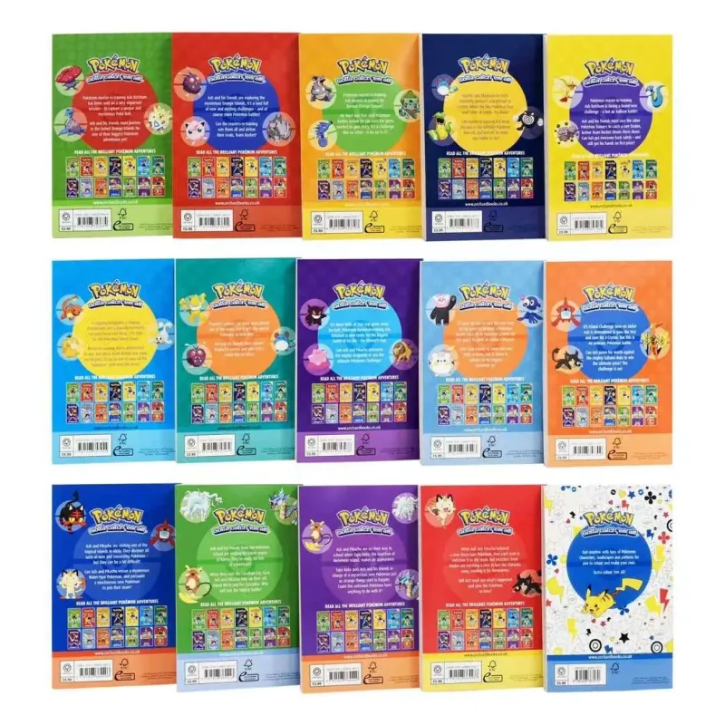 Bộ sách - Pokemon - 15 books - Hộp đỏ - No box 746994