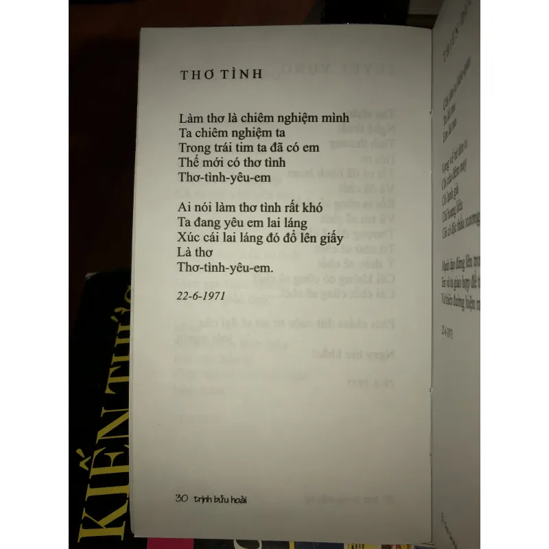 Thơ trong nhật ký - Trịnh Bửu Hoài 1025195