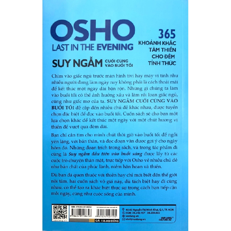 OSHO - Suy Ngẫm Cuối Cùng Vào Buổi Tối - 365 Khoảnh Khắc Tâm Thiền Cho Đêm Tỉnh Thức 289869