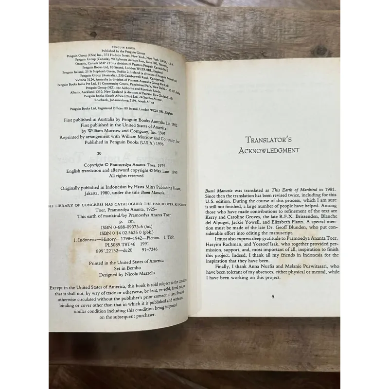 This Earth of Mankind - Pramoedya Ananta Toer 729081