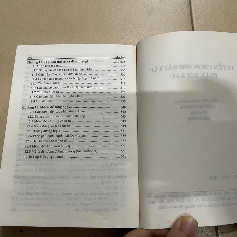 Tuyển chọn 1800 bài tập Toán rời rạc (k1) 708934