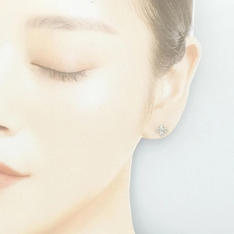 Bông tai mini Fleur de Lis Tiffany - Hàng hiệu Authentic 845084