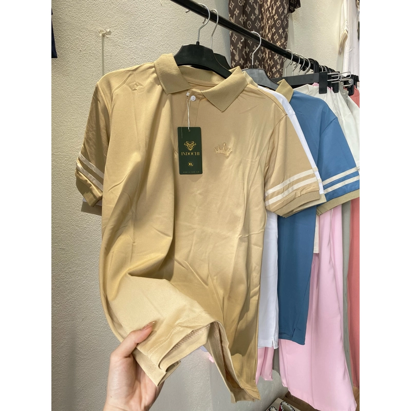 Áo Polo Nam Màu Đen Trắng Xanh Be Size M L XL 495921