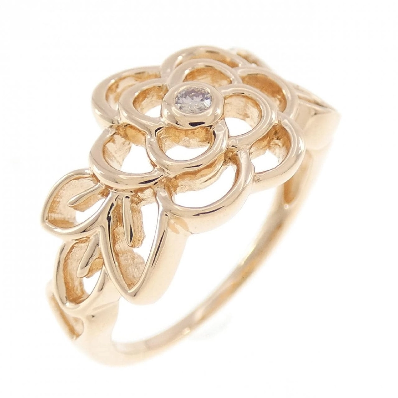 Nhẫn kim cương hoa K18PG 0.02CT 668211