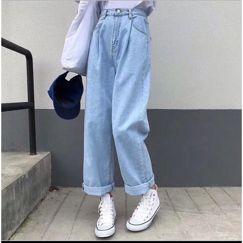 Quần jean nữ ống rộng size M cho chị em 474065