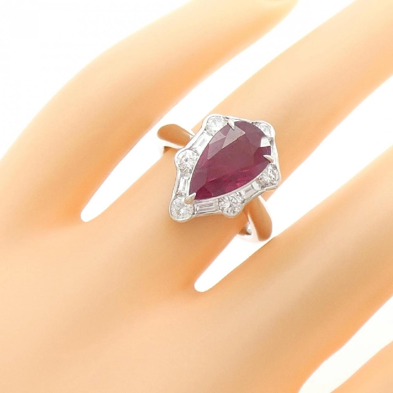 Nhẫn ruby PT900 3.38CT xuất xứ từ Myanmar 671448