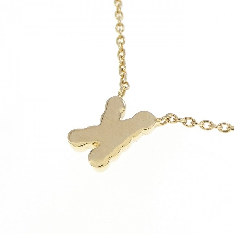 K18YG Chữ cái K Dây chuyền kim cương - Hàng hiệu Chính hãng 858033