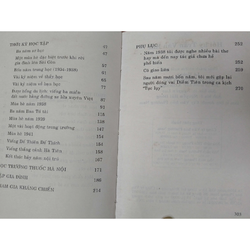 Hồi ký Trần Văn Khê 1 - 2001 - 304 trang - Bìa cứng Sách lịch sử - triết học ANTQ3101 909790