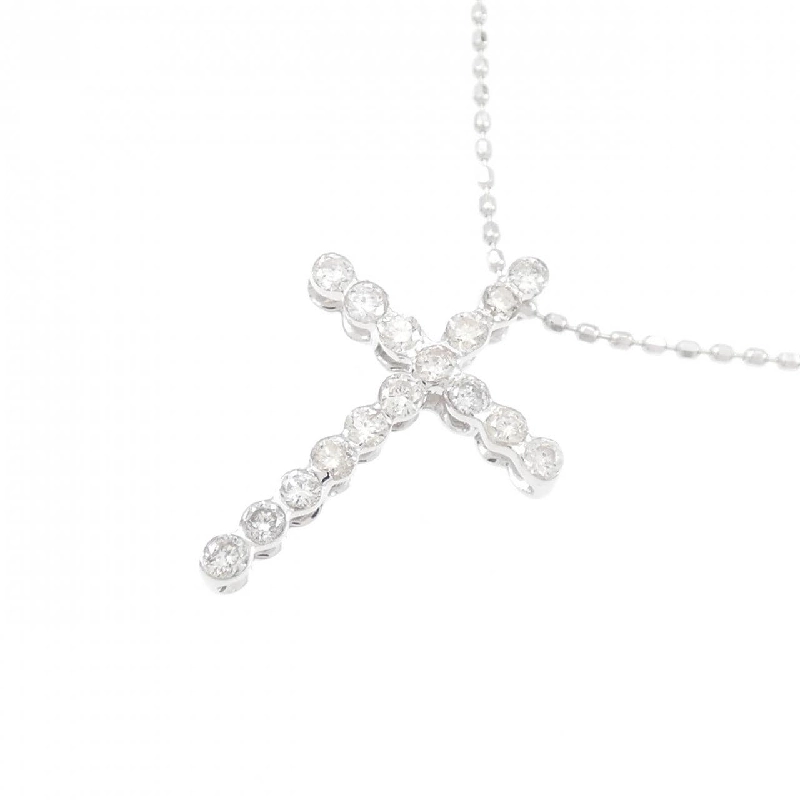 Dây chuyền kim cương K18WG/750WG - Hàng hiệu Authentic 0.30CT 863117