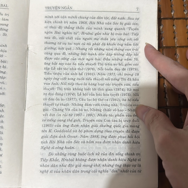 Bohumil Hrabal truyện ngắn 520317