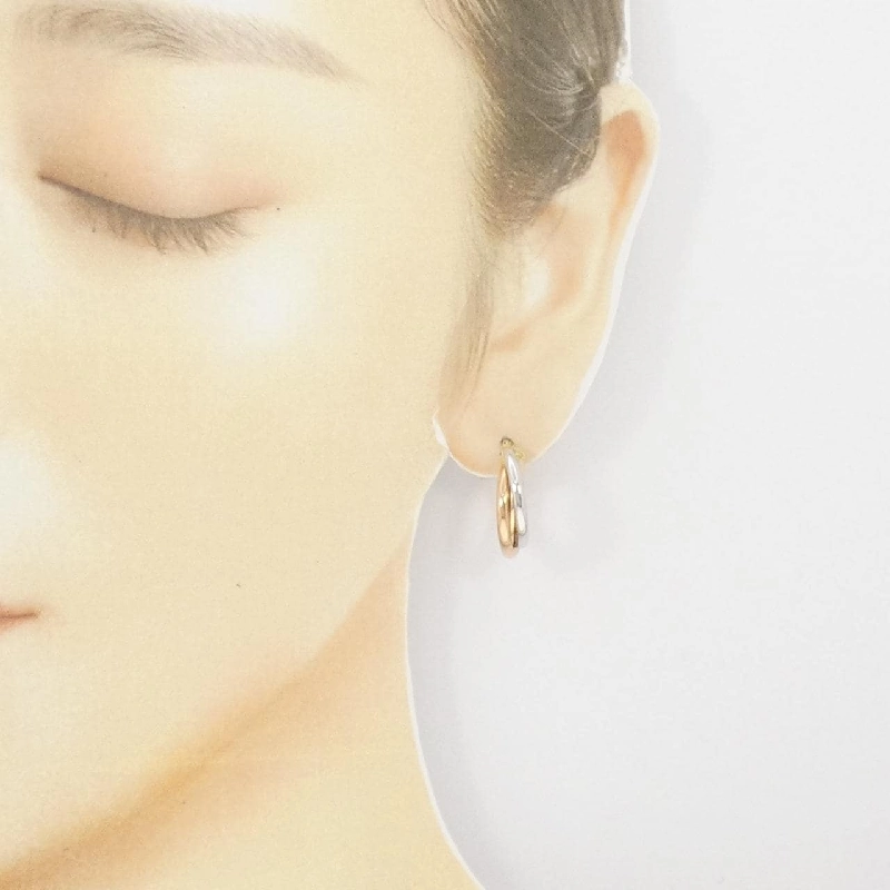 Khuyên tai hoop ba màu K18 - Hàng hiệu chính hãng 870721