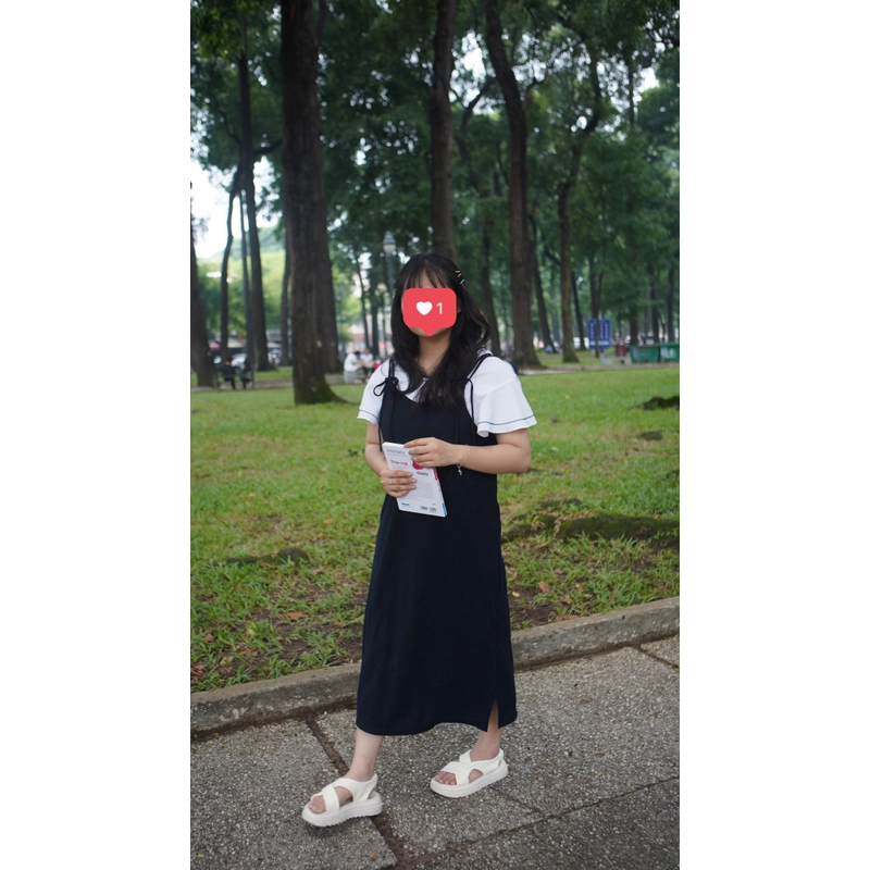 Váy dây dài + áo size L 301121