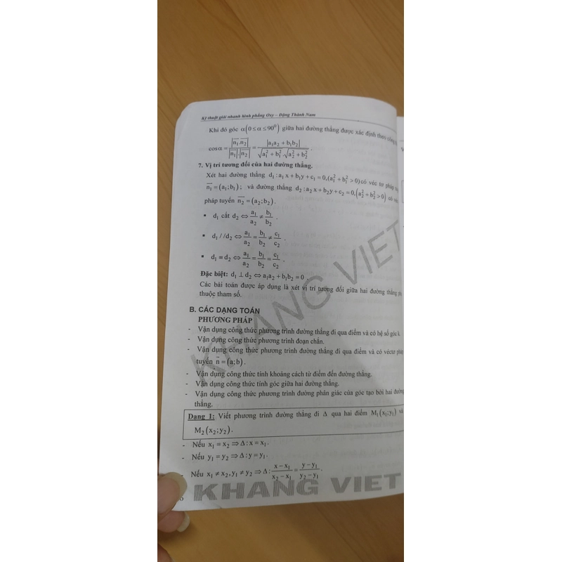 KỸ THUẬT GIẢI NHANH HÌNH HỌC PHẲNG  OXY 546003