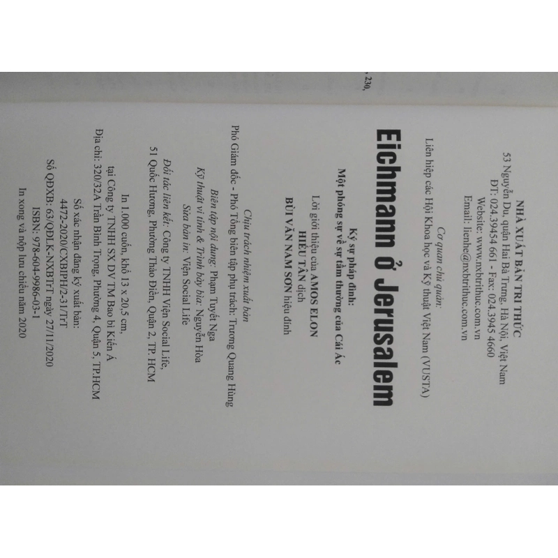 Eichmann ở Jerusalem - Hannah Arendt 454466