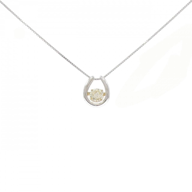 PT900/K18YG/PT850 Dây chuyền kim cương hình móng ngựa 0.40CT - Hàng hiệu Chính hãng 859040