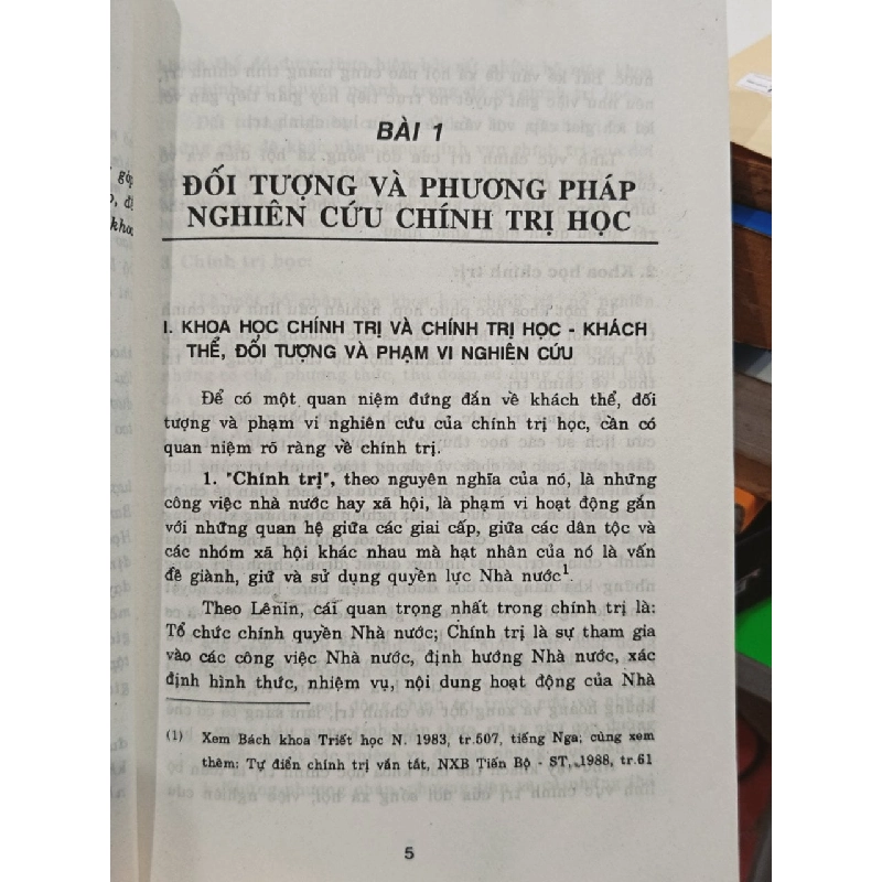 Đề cương bài giảng Chính trị học - Học viện chính trị quốc gia TPHCM 782557