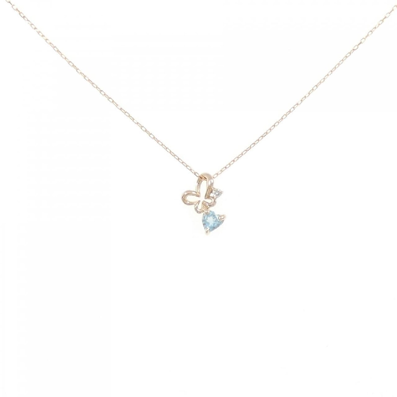 K18PG Blue Topaz Necklace - Hàng hiệu Authentic 859757