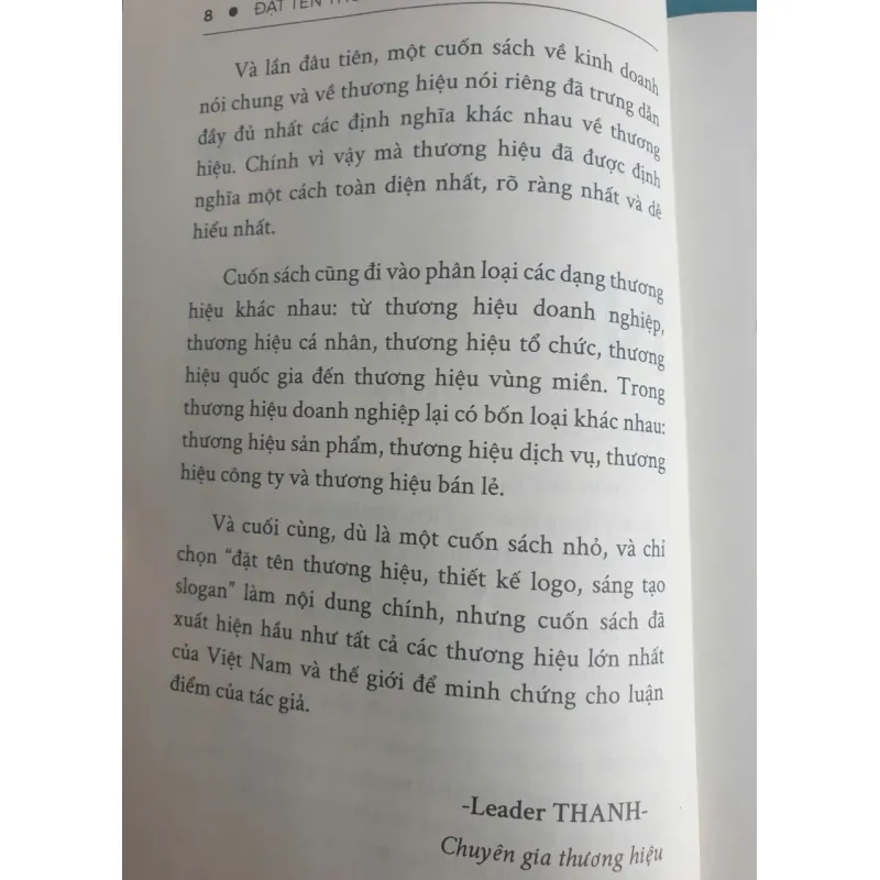 Sách Đặt Tên Thương Hiệu - Leader Thanh - Tư duy thương hiệu 1009030