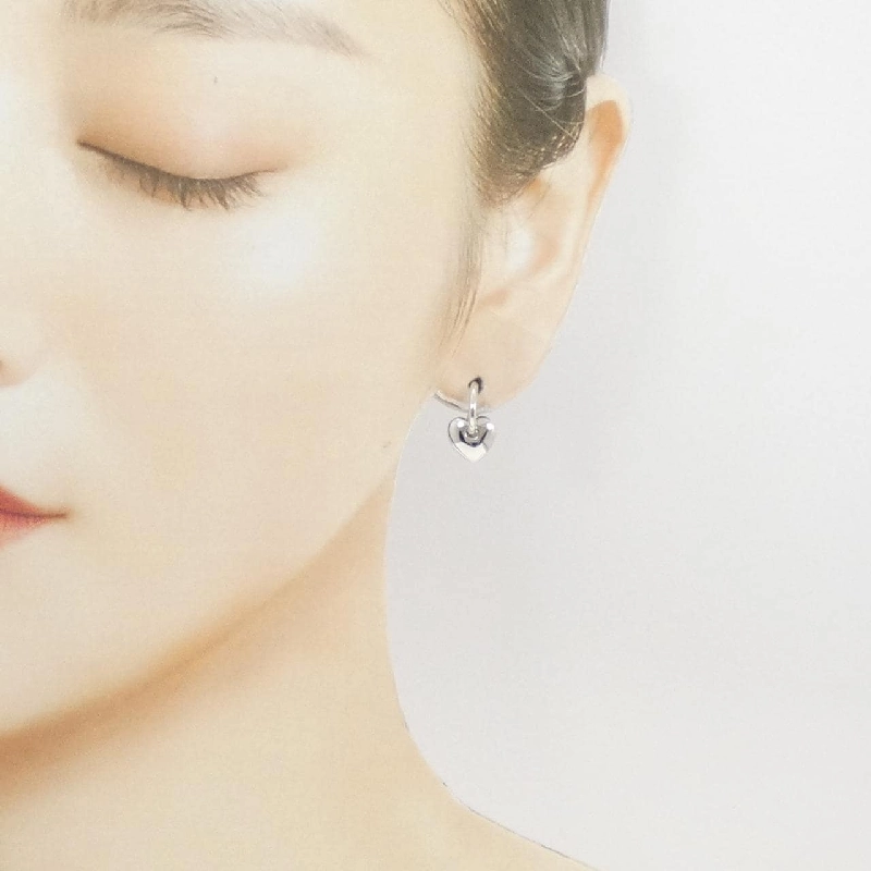 Trang sức Star Jewelry 750WG/750YG/K18YG Bông tai hình trái tim - Hàng hiệu Chính hãng 844327