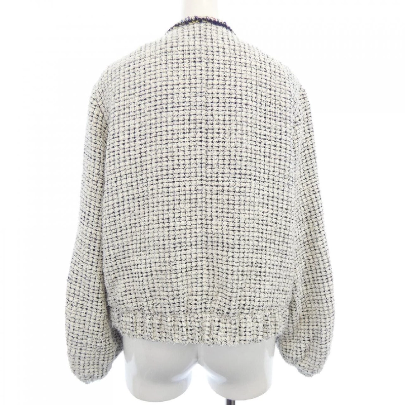 Áo khoác không cổ CHANEL 635511