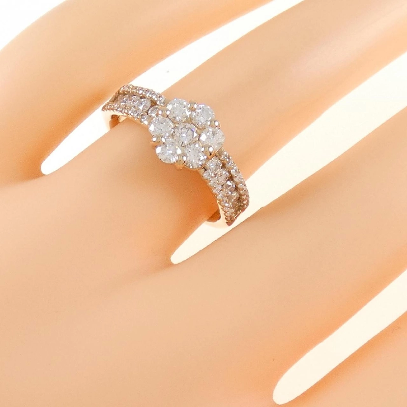 Nhẫn kim cương K18PG hoa 1.00CT 671633