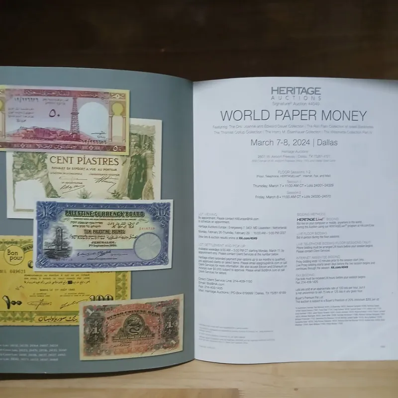 Heritage World Paper Money - March 7-8, 2024 589853