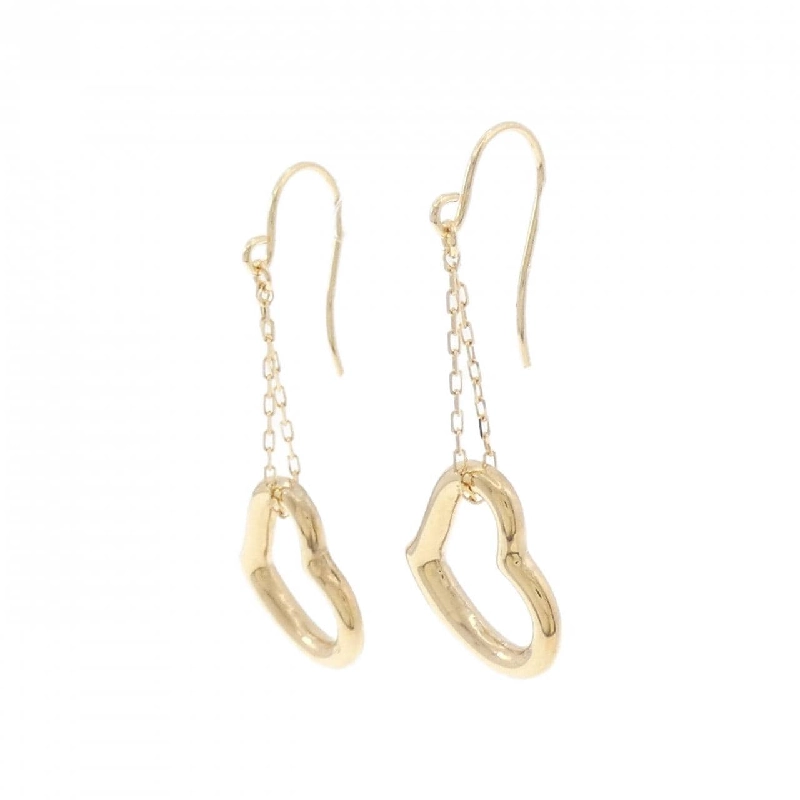 K18YG Bông tai hình trái tim - Hàng hiệu Chính hãng 870477