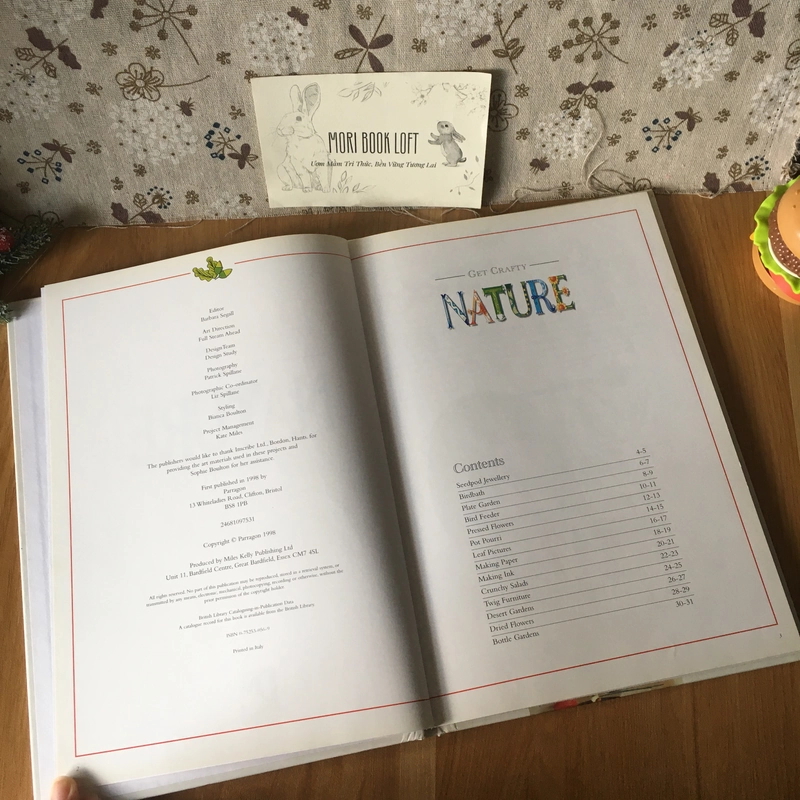 Sách tranh tiếng anh Nature (Get Crafty), Used, Bìa cứng, sách thủ công cho bé 7+ 463582
