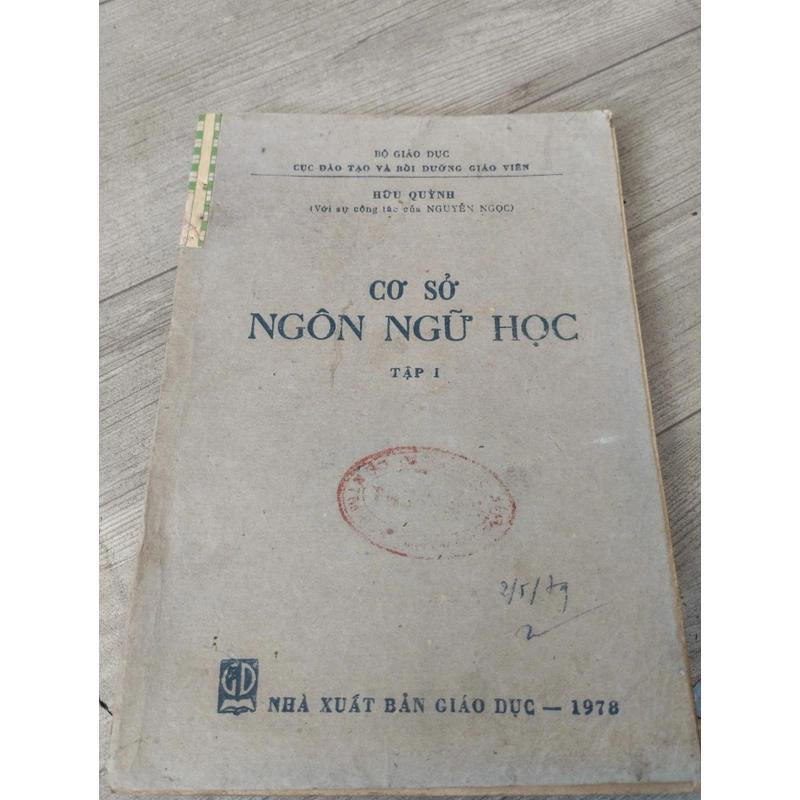 CƠ SỞ NGÔN NGỮ HỌC _ TẬP 1 ( năm 1978) 276261