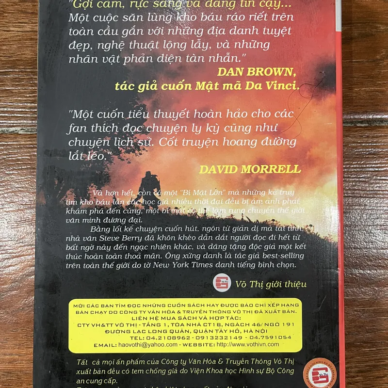 Kho báu hiệp sỹ đền thờ - Steve Berry (k4) 697305