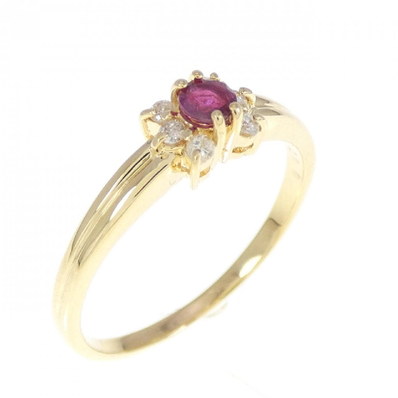 Nhẫn Ruby K18YG - Hàng hiệu Authentic 855741