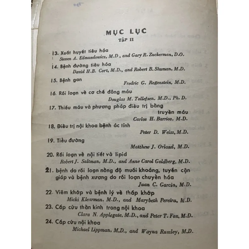Sổ tay điều trị nội khoa 1-2, tài liệu dịch  1000303