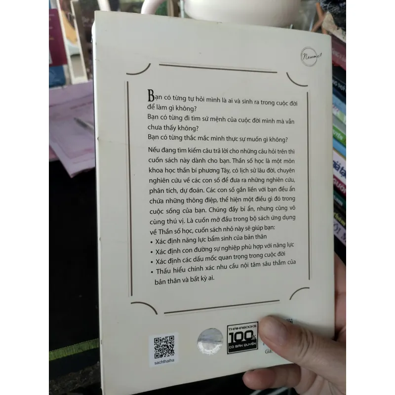 Thần số học: Thấu hiểu nhân tâm" của tác giả Tống Khánh Thượng. 
 695644