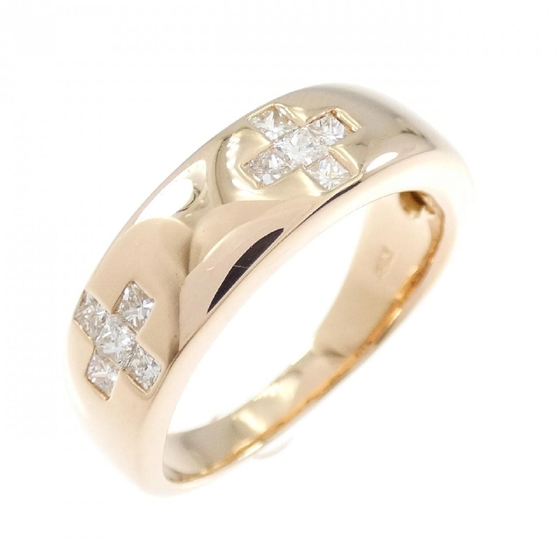 Nhẫn kim cương K18PG chéo 0.50CT - Hàng hiệu chính hãng 850372