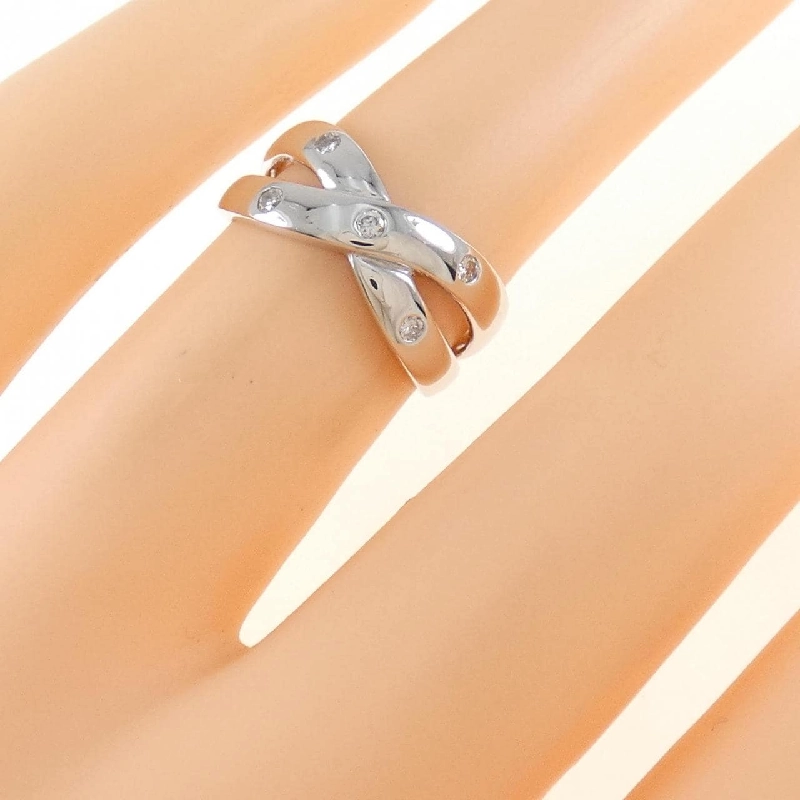 Nhẫn kim cương K18WG 0.10CT 671371