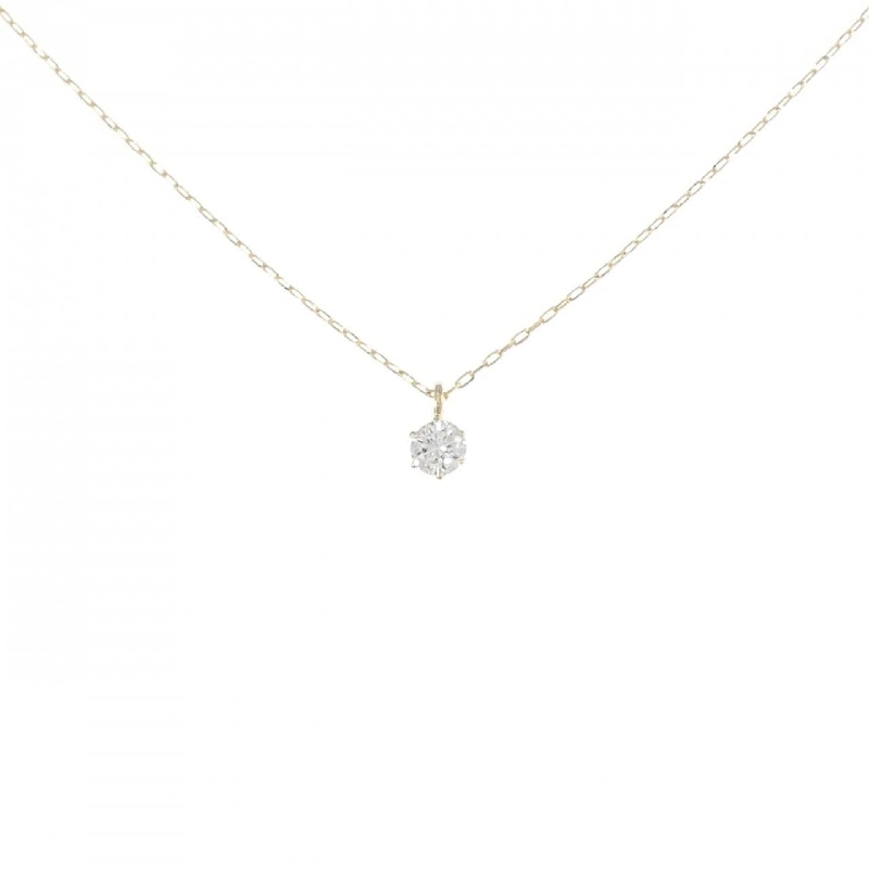 K18YG Solitaire Dây chuyền kim cương 0.10CT - Hàng hiệu Chính hãng 861107
