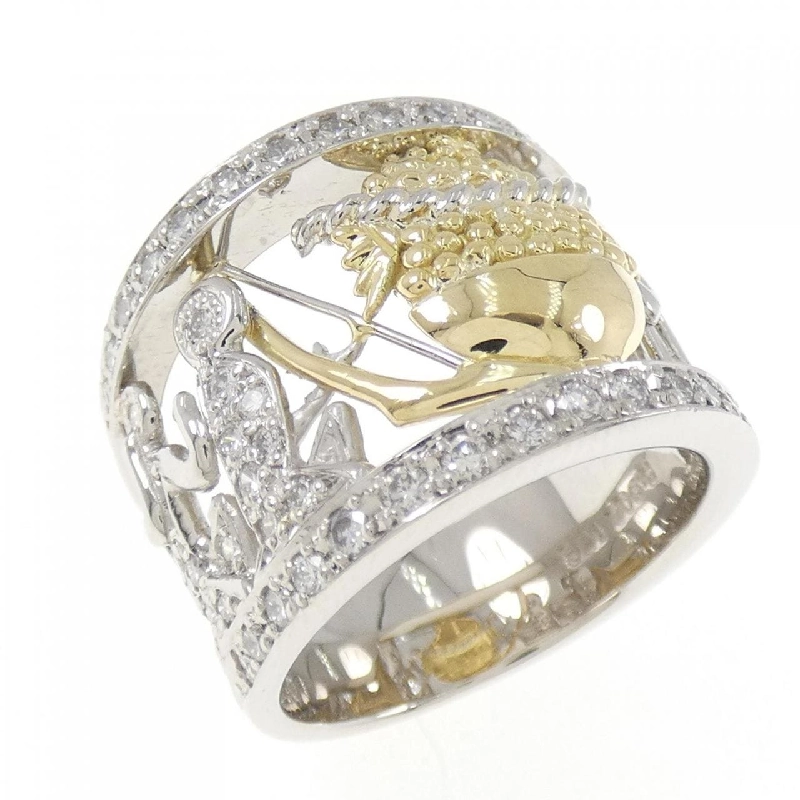 Nhẫn kim cương PT900/K18YG 0.51CT 670306