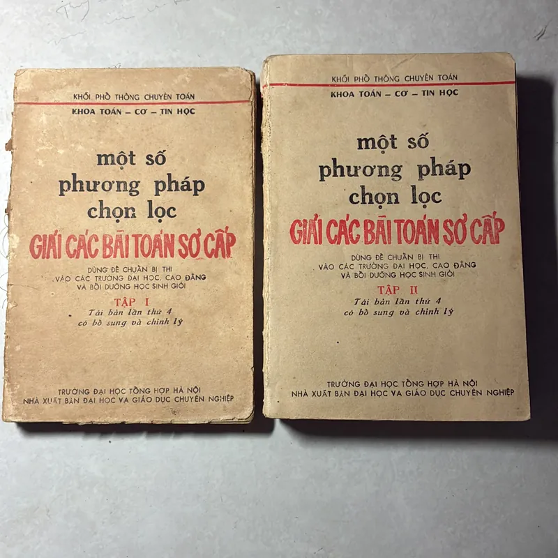 Một số phương pháp chọn lọc giải các bài toán sơ cấp 2 tập - 1988s 740046
