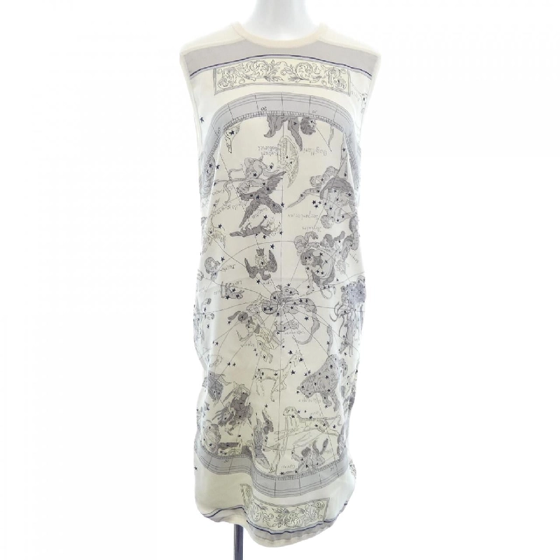 HERMES HEMISPHARIUM COELI BOREALE 66-7758 Váy đầm - Hàng hiệu Authentic 813944