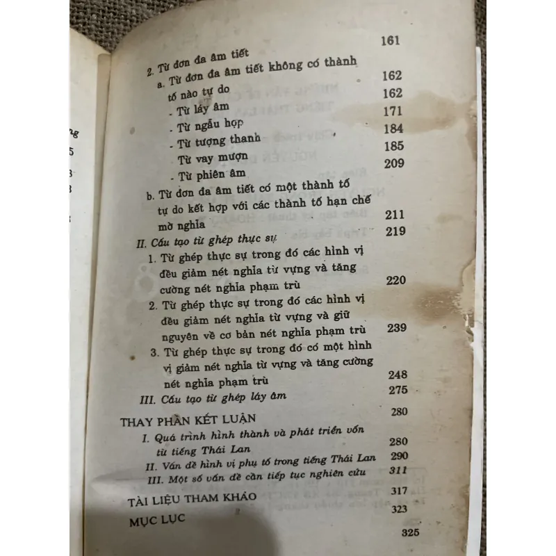 Tiếng Thái Lan  - những vấn đề cấu tạo từ tiếng Thái Lan hiện đại 977120