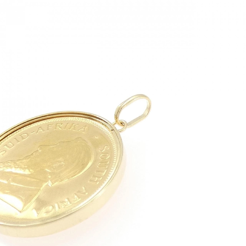 K18YG(枠) Đồng xu Mặt dây chuyền - Hàng hiệu Authentic 870913