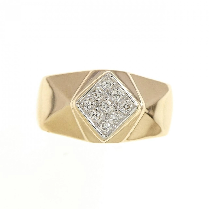 Nhẫn kim cương K18YG/PT900 0.08CT 671931