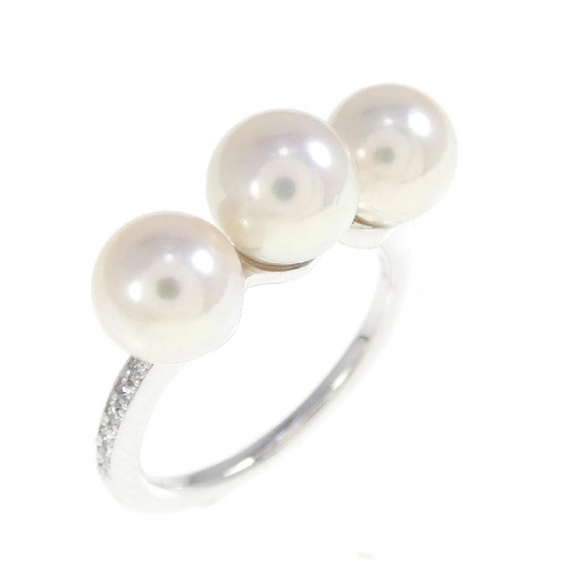 Nhẫn ngọc trai Akoya K18WG 667676