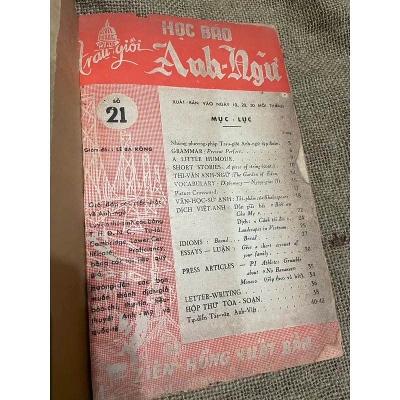 Học báo Anh Ngữ | Lê Bá Kông  | 10 số từ 21-30, chất lượng tốt 570475
