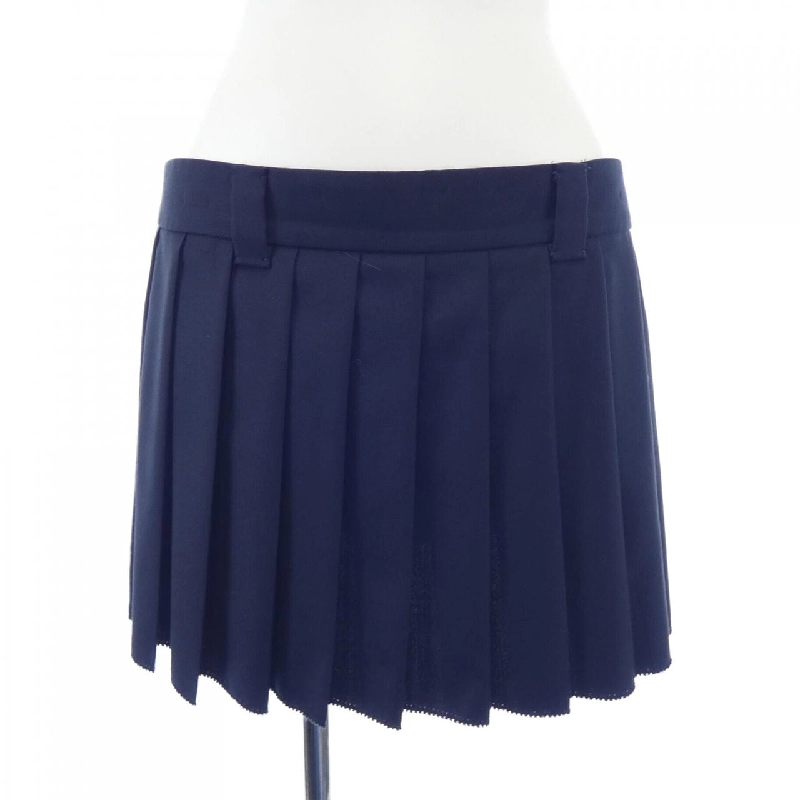 Chân váy mini Batavia xếp ly MIU MIU MG2040 S232 11AD 648968