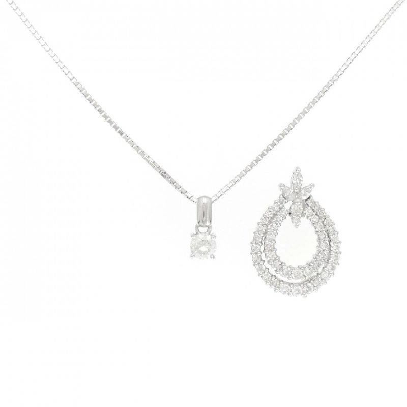 K18WG 2WAY Dây chuyền kim cương 0.30CT - Hàng hiệu Chính hãng 862376