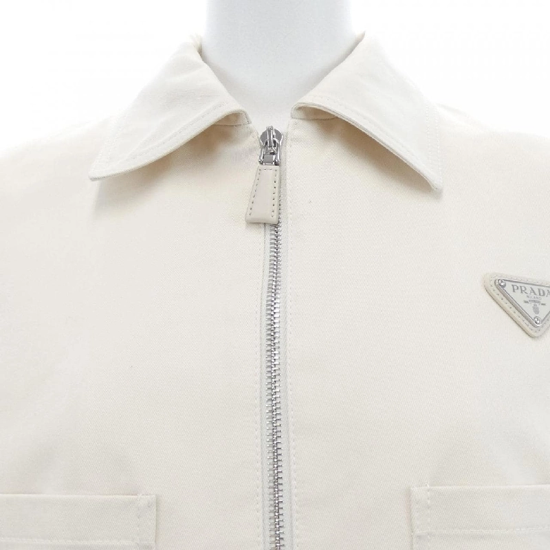 Áo khoác lông camel PRADA với logo tam giác P536O SOOO 10YP - Hàng hiệu Authentic 819419