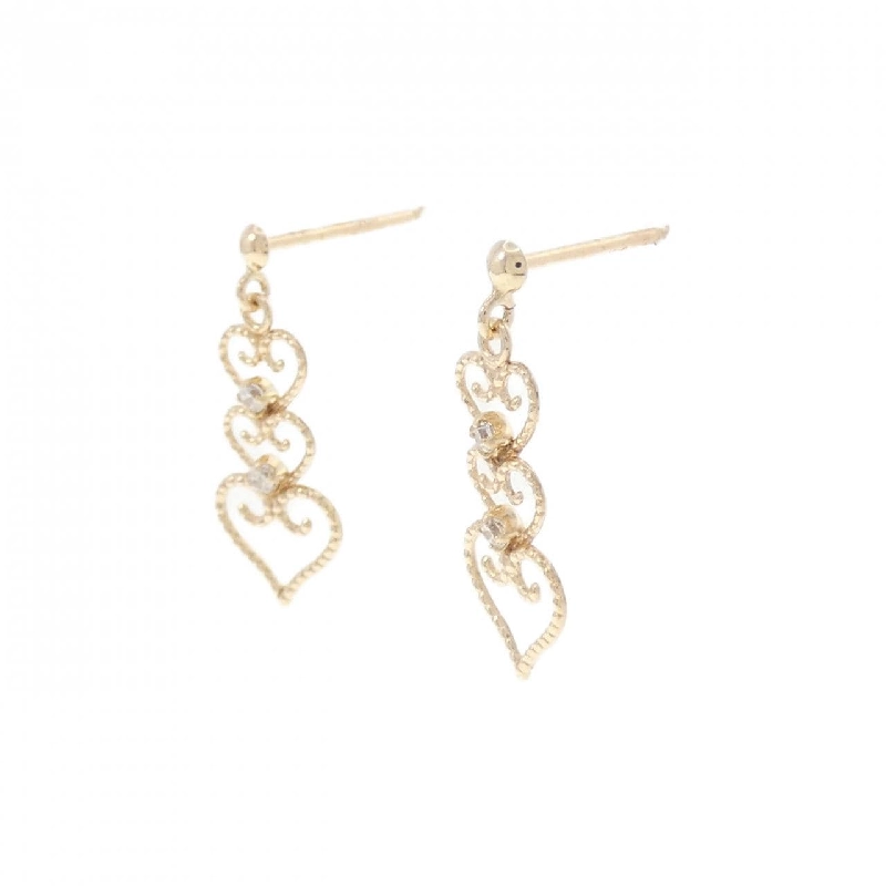 K10YG Bông tai hình trái tim - Hàng hiệu Authentic 875611